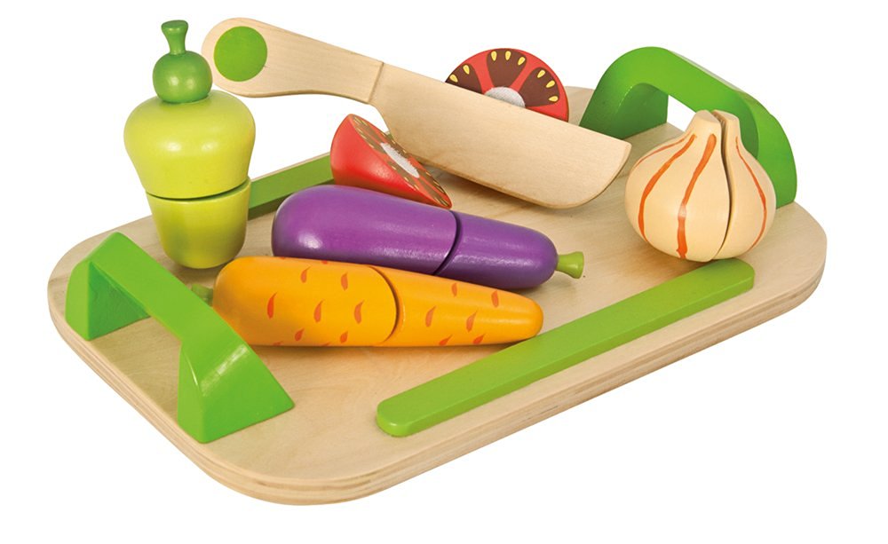 Игровой набор - Доска с овощами, 12 предметов  